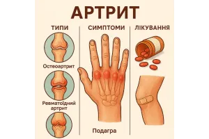Артрит: типи, симптоми, лікування