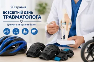 20 травня — Всесвітній день травматолога: дбаємо про суглоби у сезон активного відпочинку