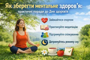 Як зберегти ментальне здоров'я: поради до Дня здоров’я