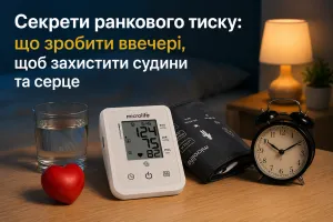 Секрети ранкового тиску: що зробити ввечері, щоб захистити судини та серце Секрети ранкового тиску: що зробити ввечері, щоб захистити судини та серце