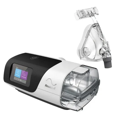 Авто CPAP аппарат ResMed AirSense 11 с увлажнителем, маска M в комплекте - Фото№1 Авто CPAP аппарат ResMed AirSense 11 с увлажнителем, маска M в комплекте - Фото№1