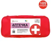 Аптечка медична автомобільна Poputchik АМА-2 згідно ДСТУ 3961-2000 з турнікетом (02-088-М)