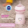 Бутылочка пластиковая "Natural Feeling" для детей от 6 месяцев, 330 мл, розовый - Фото№7