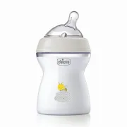 Пляшечка пластикова "Natural Feeling" для дітей від 3 місяців, 250 мл, сірий
