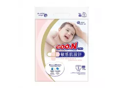 Подгузники GOO.N Plus для детей 4-8 кг (размер S, на липучках, унисекс, 70 шт)