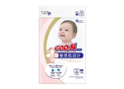 Подгузники GOO.N Plus для детей 6-11 кг (размер М, на липучках, унисекс, 56 шт)