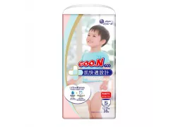 Трусики-подгузники GOO.N Plus для детей 12-20 кг (размер XL, унисекс, 38 шт)