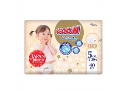 Подгузники GOO.N Premium Soft для детей 12-20 кг (размер XL (5), на липучках, унисекс, 40 шт)