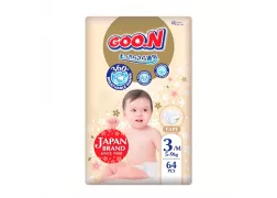 Подгузники GOO.N Premium Soft для детей 5-9 кг (размер М (3), на липучках, унисекс, 64 шт)