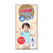 Підгузки GOO.N Premium Soft для дітей 9-14 кг (розмір L (4), на липучках, унісекс, 52 шт)