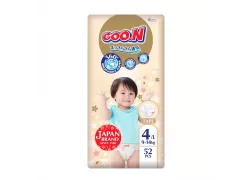 Подгузники GOO.N Premium Soft для детей 9-14 кг (размер L (4), на липучках, унисекс, 52 шт)