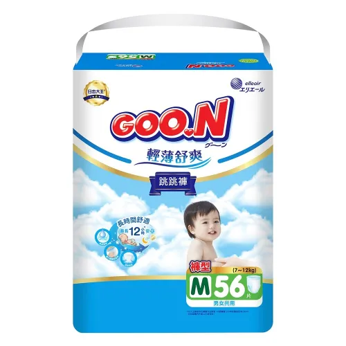 Подгузники GOO.N Slim & Comfortable для детей 7-12 кг (размер М (3), унисекс, 56 шт) - Фото№1