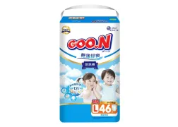 Подгузники GOO.N Slim & Comfortable для детей 9-14 кг (размер L (4), унисекс, 46 шт)