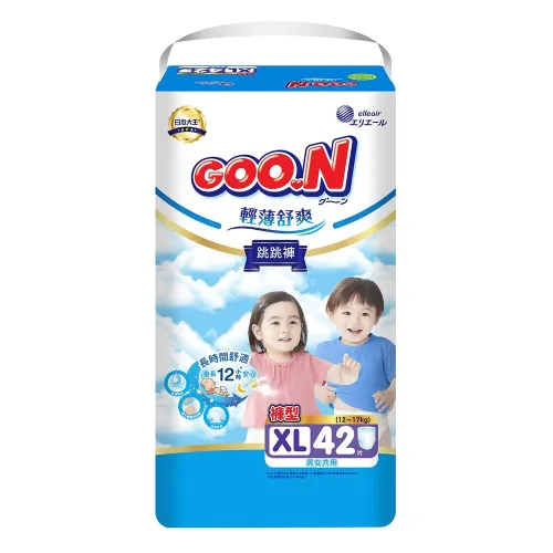 Подгузники GOO.N Slim & Comfortable для детей 12-17 кг (размер XL (5), унисекс, 42 шт) - Фото№1