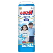 Підгузки GOO.N Slim & Comfortable для дітей 18-30 кг (розмір XXXL (7), унісекс, 26 шт)