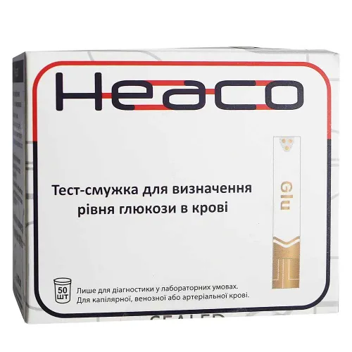 Тест смужки до глюкометра Heaco Gold AQ Plus (50 шт.) - Фото№1 Тест смужки до глюкометра Heaco Gold AQ Plus (50 шт.) - Фото№1