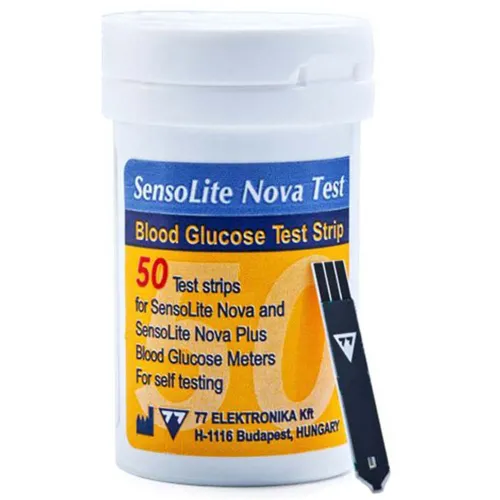 Тест-полоски SensoLite NovaTest (Nova Plus) 50 шт - Фото№1