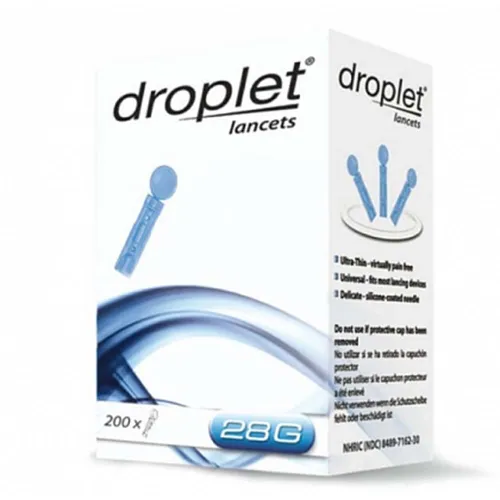Ланцет Droplet одноразового использования 28G, 200 шт - Фото№1