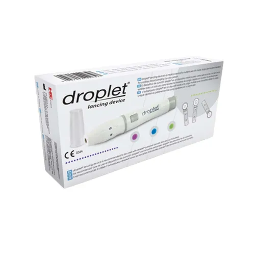 Ланцетное устройство Droplet и дополнительный прозрачный колпачок - Фото№1
