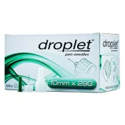 Голки для шприц-ручок Droplet 10 мм*0,33 мм, 29G, універсальні, 100 шт