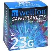 Ланцети безпечні Wellion 23G 25 шт