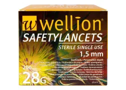 Ланцеты безопасные Wellion 28G 200 шт