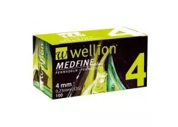 Иглы для инсулиновых шприц-ручек Wellion MEDFINE plus 0,23 (mm) (32G) x 4 мм 100 шт