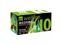 Иглы для инсулиновых шприц-ручек Wellion MEDFINE plus 0,25 (mm) (31G) x 10 мм 100 шт