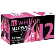 Голки для інсулінових шприц-ручок Wellion MEDFINE plus 0,25 (mm) (31G) x 12 мм 100 шт
