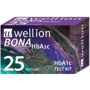 Тест-смужки для глікованого гемоглобіну Wellion BONA (HbA1c) 25 шт Тест-смужки для глікованого гемоглобіну Wellion BONA (HbA1c) 25 шт