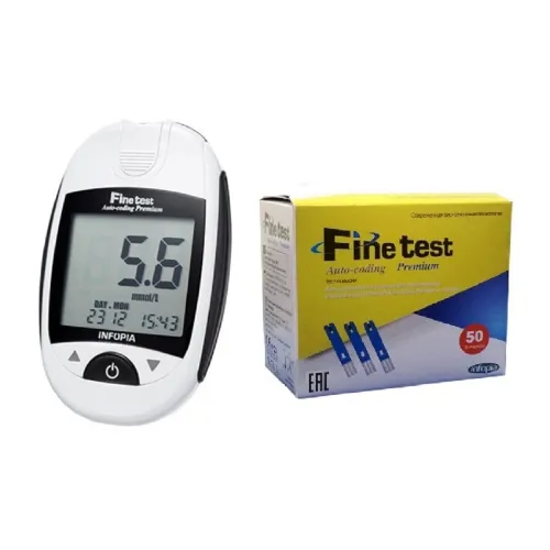 Глюкометр Finetest Avto-coding Premium + 50 тест-полосок - Фото№1