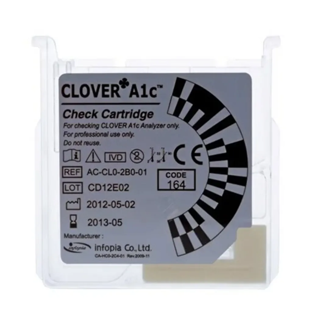 Ежемесячный контрольный картридж для анализатора Clover A1c Ежемесячный контрольный картридж для анализатора Clover A1c