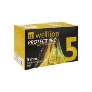 Безпечні голки для шприц-ручок Wellion Protect Pro 5 мм 0,3 мм 30G, 100 шт