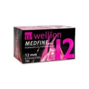 Голки для інсулінових шприц-ручок Wellion MEDFINE plus 0,33 (mm) (29G) x 12 мм 100 шт