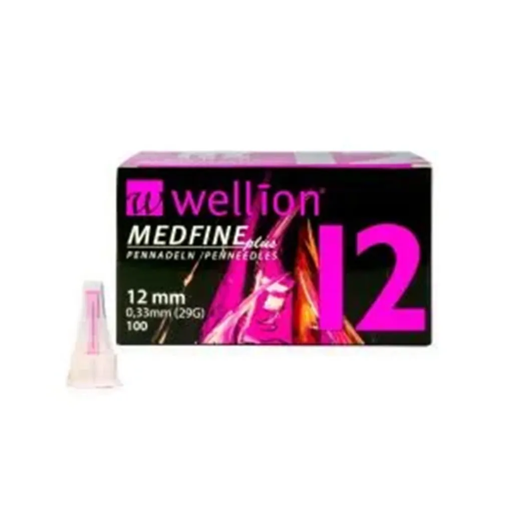 Голки для інсулінових шприц-ручок Wellion MEDFINE plus 0,33 (mm) (29G) x 12 мм 100 шт Голки для інсулінових шприц-ручок Wellion MEDFINE plus 0,33 (mm) (29G) x 12 мм 100 шт