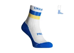 Компресійні шкарпетки захисні літні Protector "ShortDry Ultra", синьо-білі Компресійні шкарпетки захисні літні Protector "ShortDry Ultra", синьо-білі