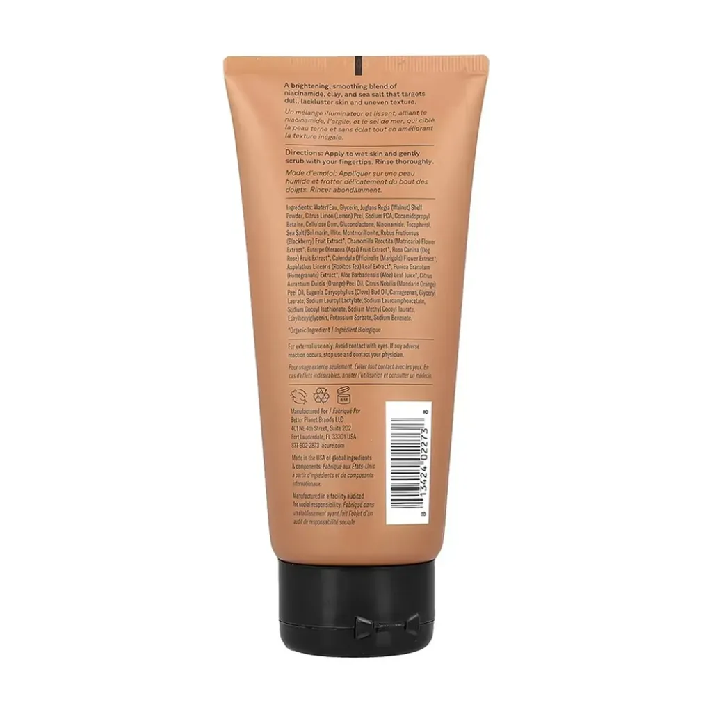 Уход за лицом и телом Acure Brightening Body Scrub, 177 мл Уход за лицом и телом Acure Brightening Body Scrub, 177 мл