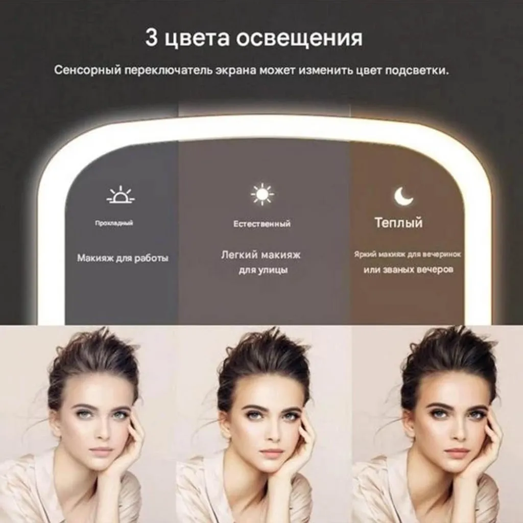 Дзеркало для макіяжу Xiaomi Jordan Judy LED Makeup Mirror Pink Дзеркало для макіяжу Xiaomi Jordan Judy LED Makeup Mirror Pink