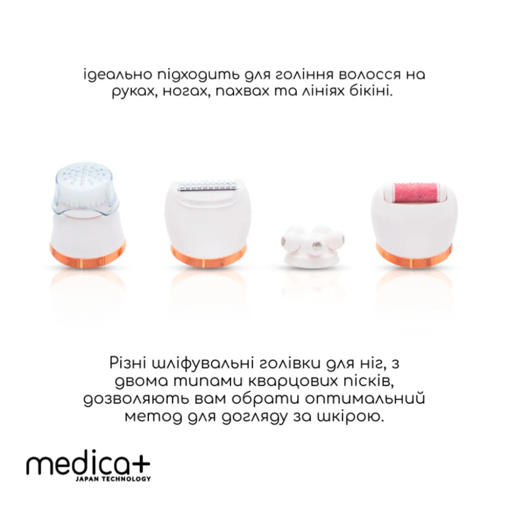 Электрическая роликовая пилка-пемза 4в1 Medica+ BodyControl Электрическая роликовая пилка-пемза 4в1 Medica+ BodyControl