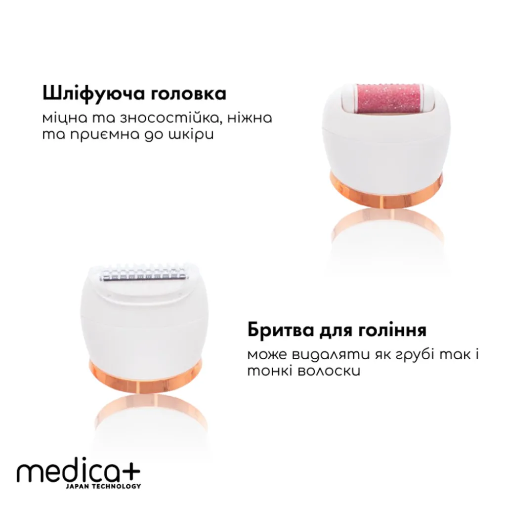 Электрическая роликовая пилка-пемза 4в1 Medica+ BodyControl Электрическая роликовая пилка-пемза 4в1 Medica+ BodyControl