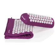 Акупунктурний набір Qmed Acupressure Set (коврик, подушка, сумка), фіолетовий