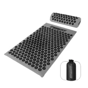 Массажный коврик EasyFit с подушкой (аппликатор Кузнецова) EF-2709-GB + чехол, серый с черным Массажный коврик EasyFit с подушкой (аппликатор Кузнецова) EF-2709-GB + чехол, серый с черным