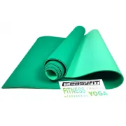 Коврик для йоги и фитнеса EasyFit TPE+TC 6мм двухслойный зеленый-мятный
