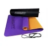 Коврик для йоги и фитнеса EasyFit TPE+TC 6мм двухслойный + Чехол фиолетовый с оранжевым Коврик для йоги и фитнеса EasyFit TPE+TC 6мм двухслойный + Чехол фиолетовый с оранжевым