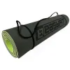 Коврик для йоги и фитнеса EasyFit TPE+TC 6мм двухслойный + Чехол черный с зеленым - Фото№4
