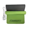 Коврик для йоги и фитнеса EasyFit TPE+TC 6мм двухслойный, зеленый-черный - Фото№4