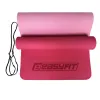 Коврик для йоги и фитнеса EasyFit TPE+TC 6мм двухслойный, розовый-св. розовый - Фото№3