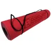 Коврик для йоги и фитнеса EasyFit TPE+TC 6мм двухслойный, красный-черный - Фото№3