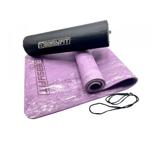 Коврик для йоги и фитнеса EasyFit PER Premium Mat 8 мм + Чехол фиолетовый - Фото№1 Коврик для йоги и фитнеса EasyFit PER Premium Mat 8 мм + Чехол фиолетовый - Фото№1