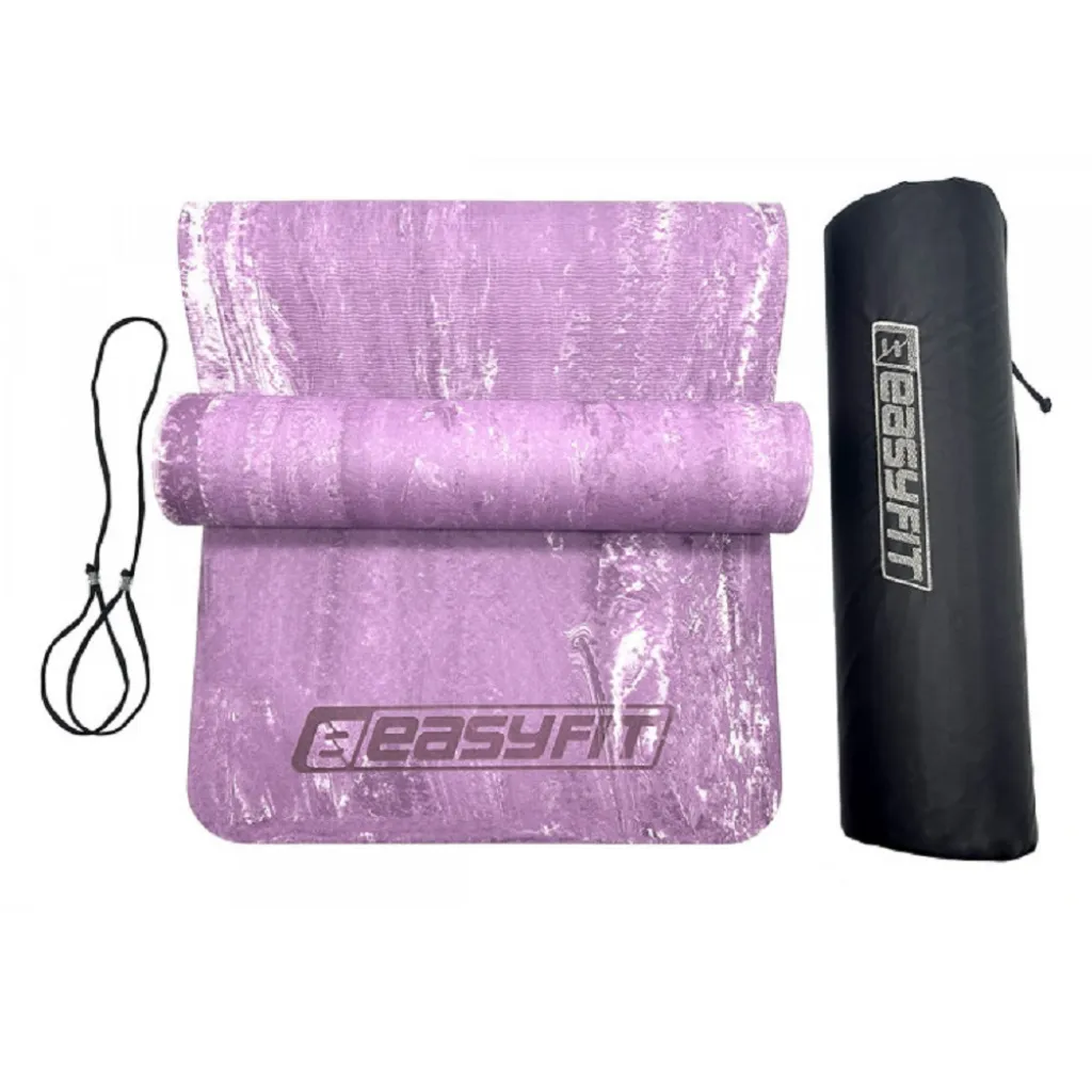 Коврик для йоги и фитнеса EasyFit PER Premium Mat 8 мм + Чехол фиолетовый Коврик для йоги и фитнеса EasyFit PER Premium Mat 8 мм + Чехол фиолетовый